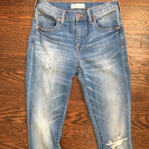 Madewell High Riser Skinny Jeans